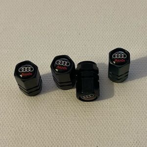 Audi valve Stem caps in Black set of 4 NWT